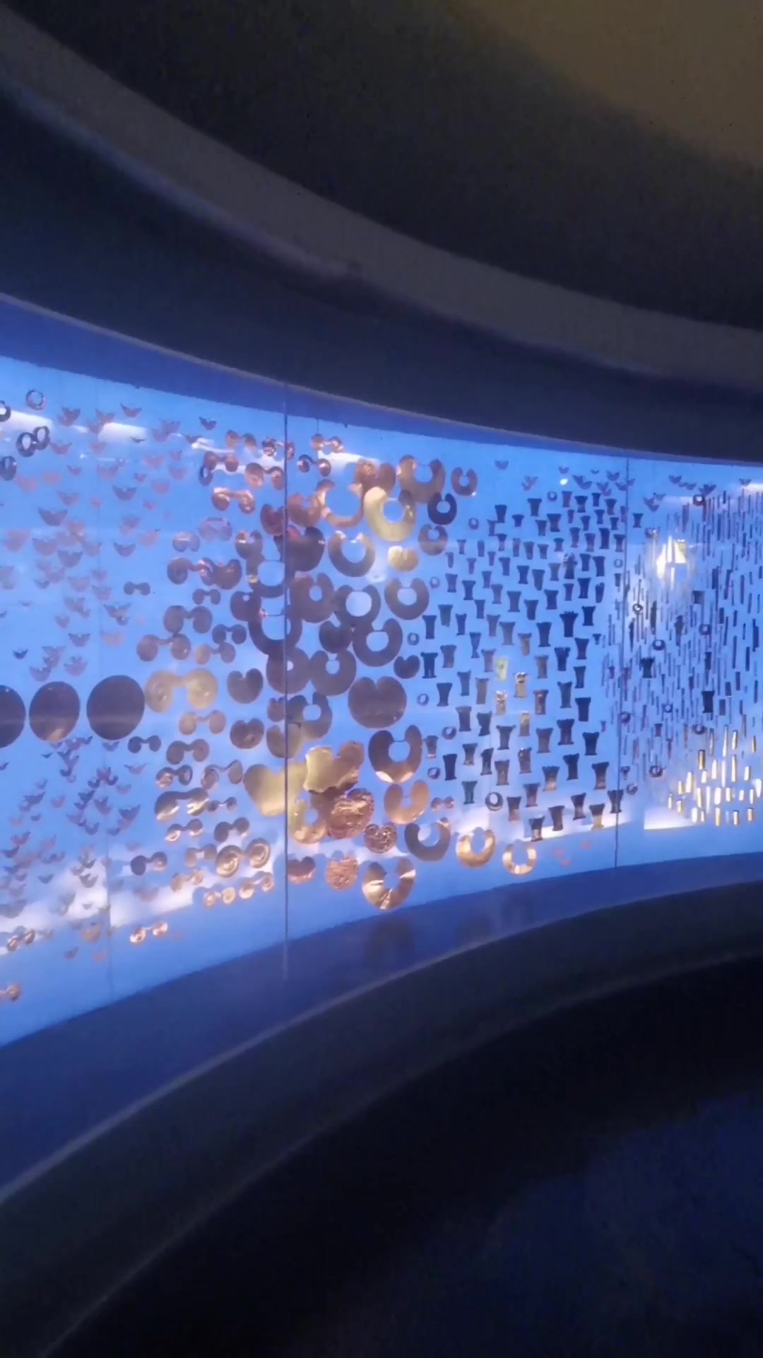 Vitrine d'orfèvrerie au Museo del Oro, Bogotá